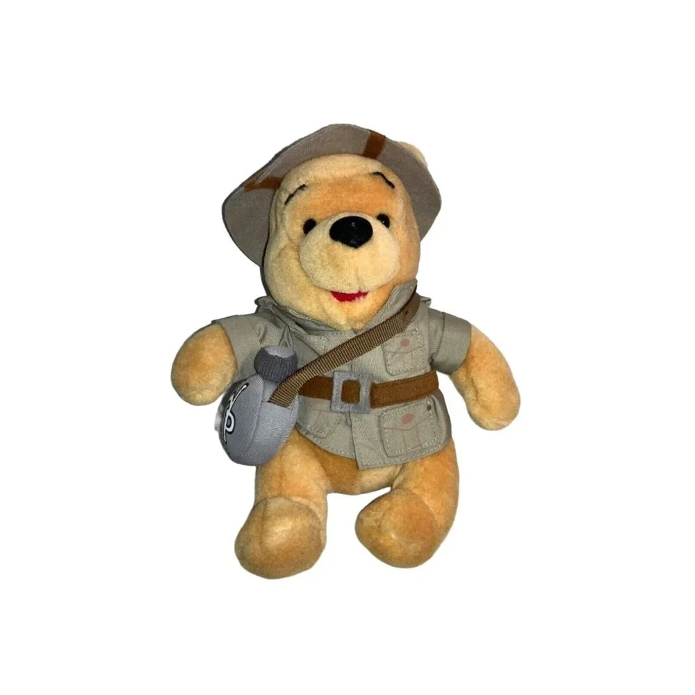 DISNEY WINNIE THE POOH CAMPER SCOUT RANGER 9" PLUSH - Picture 1 of 5